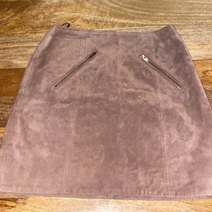 BlankNYC Suede Leather Mini Skirt